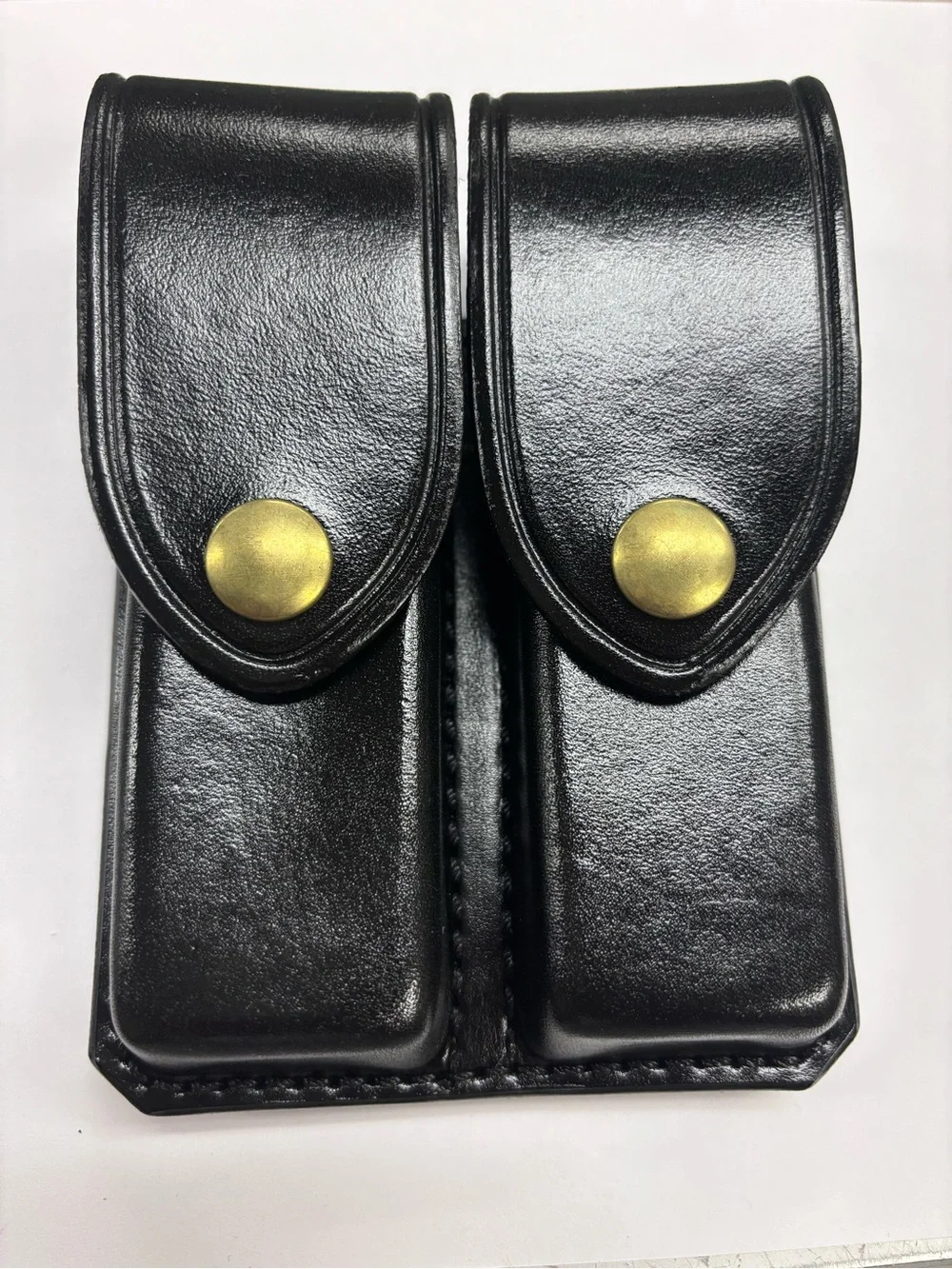DON HUME D407-P DOUBLE MAG HOLSTER BLACK LEATHER